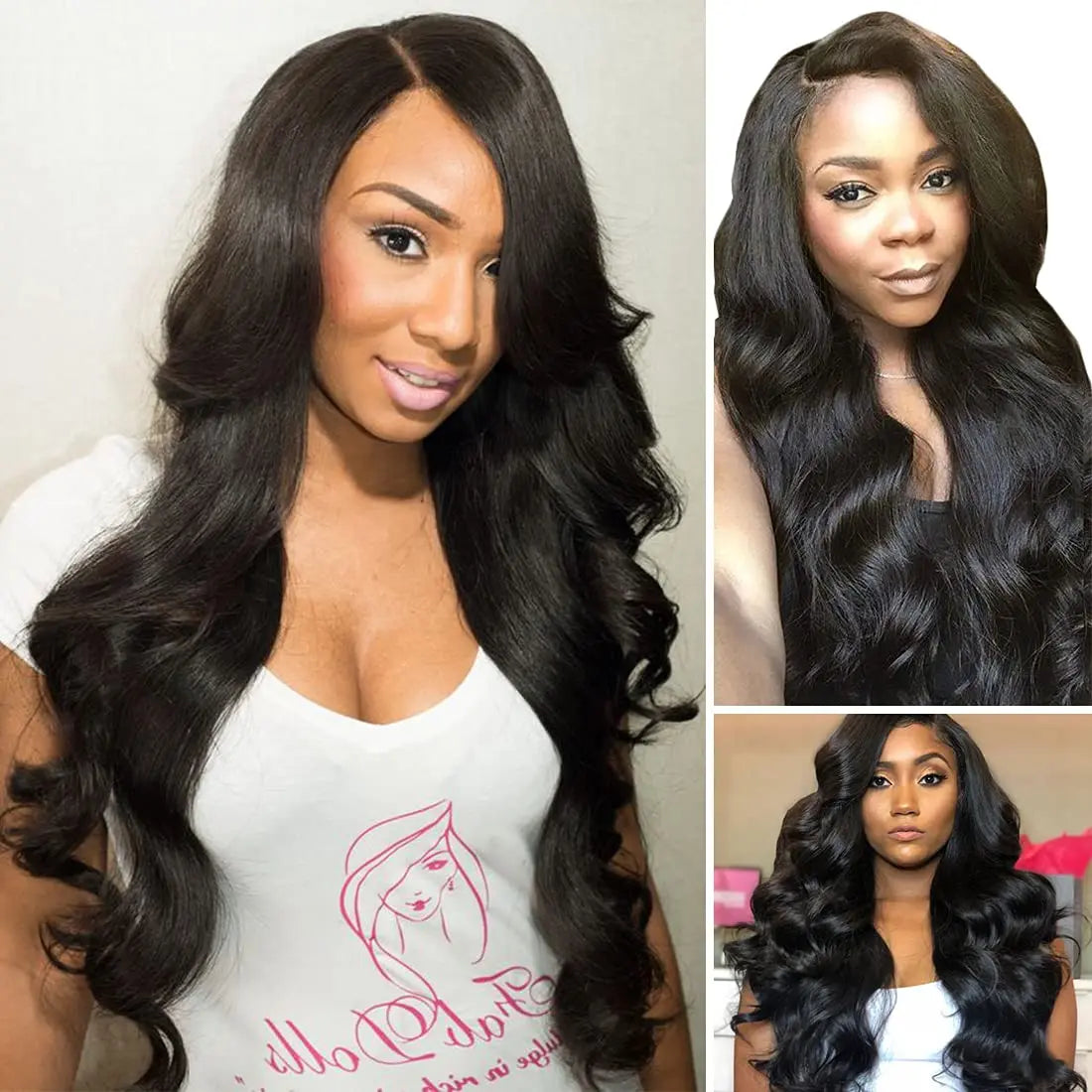 Body Wave Clip in Hair Extensions Human Hair 8 Piece 18 Inch Wavy Clip In Weave 100% Unprocessed Human Hair Natural Black