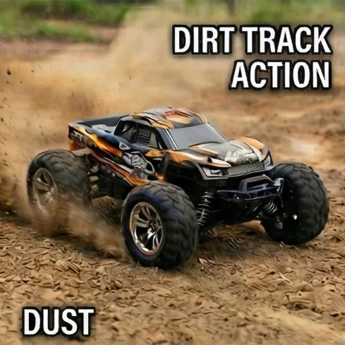 Factory HOSHI N416 1/16 High Speed 4WD 36KM/H Supersonic Monster Truck Off-Road Vehicle Orange Color 2XBATTERY Version Wi-Fi