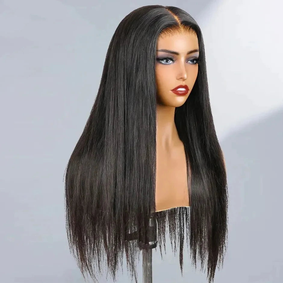 Wholesale Cuticle Aligned Raw Indian Hair Wig Supplier 4x6 Lace Closure African 12a Grade Virgin Human Hair Wig Glueless Wigs