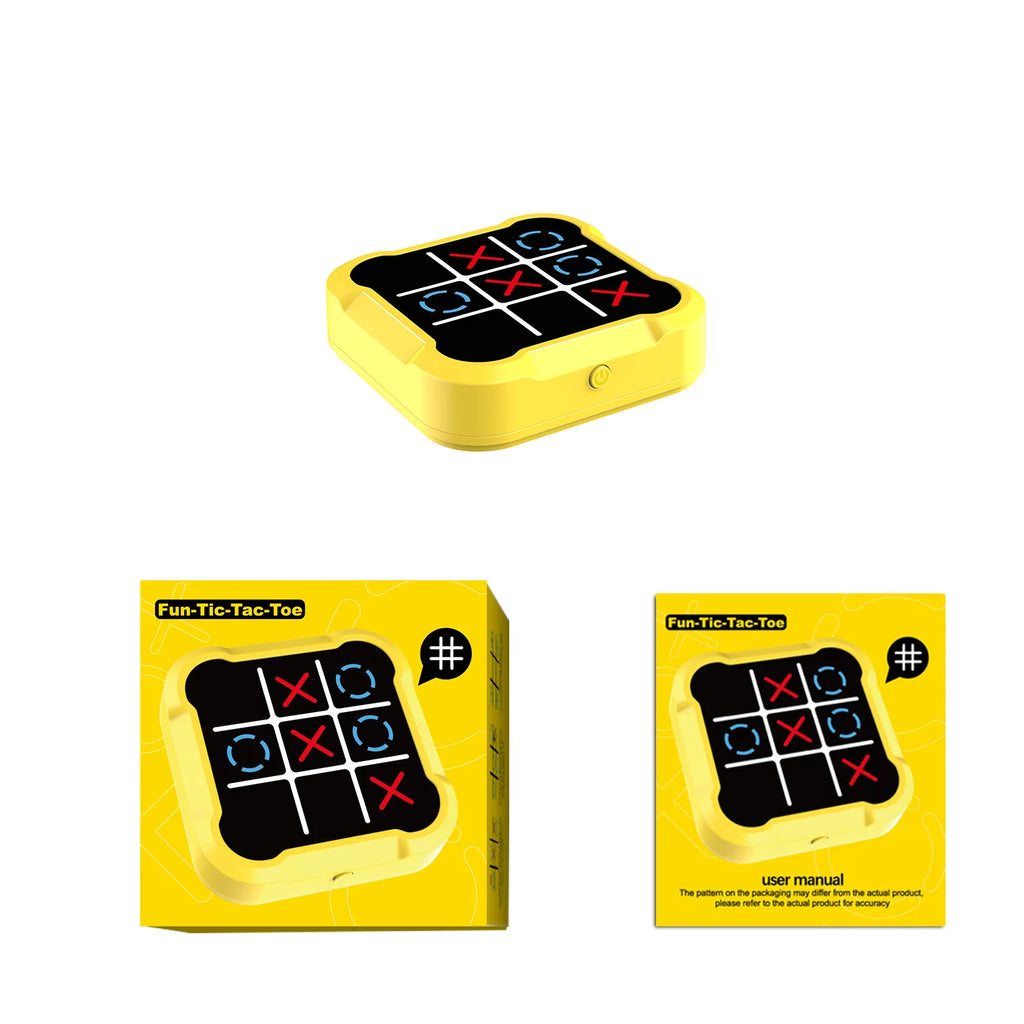 ABS Portable Electronic Tic-Tac-Toe Game for Youngsters Family Fun Strategy Board Intermediate Skill Level