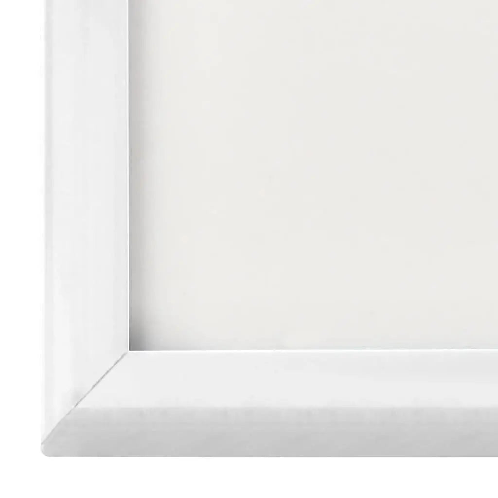 VidaXL W2B Luxury White MDF Photo Frames Collage 3pcs 5.1x7.1" Polished Printing Wood Frames