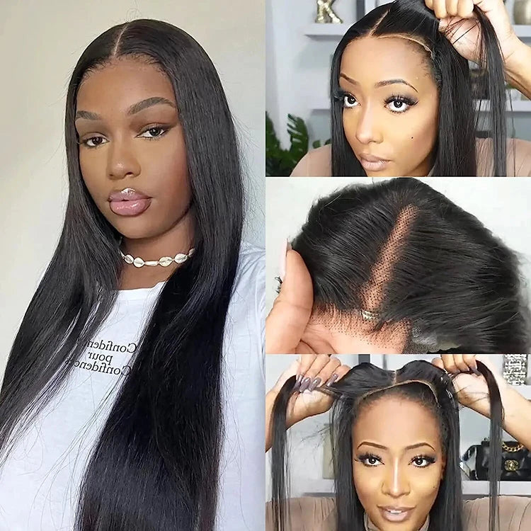 Lace Front HD Glueless Wear and Go Wig, Cuticle Aligned Virgin Raw Indian Hair Wig,Unprocessed 100% 360 Full Lace Human Hair Wig