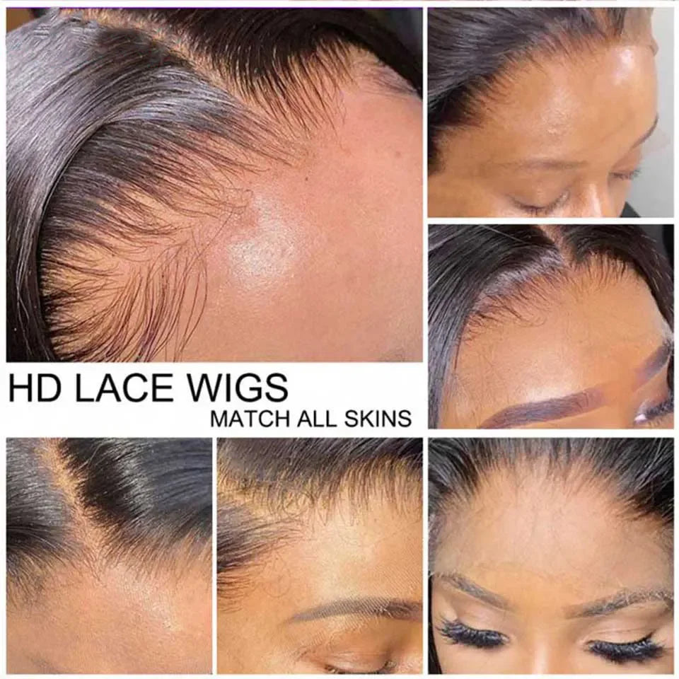 Unprocessed 100% Glueless Hd Lace Wig,Cuticle Aligned Virgin Raw Indian Hair Wig,Full Lace Remy Human Hair Wig