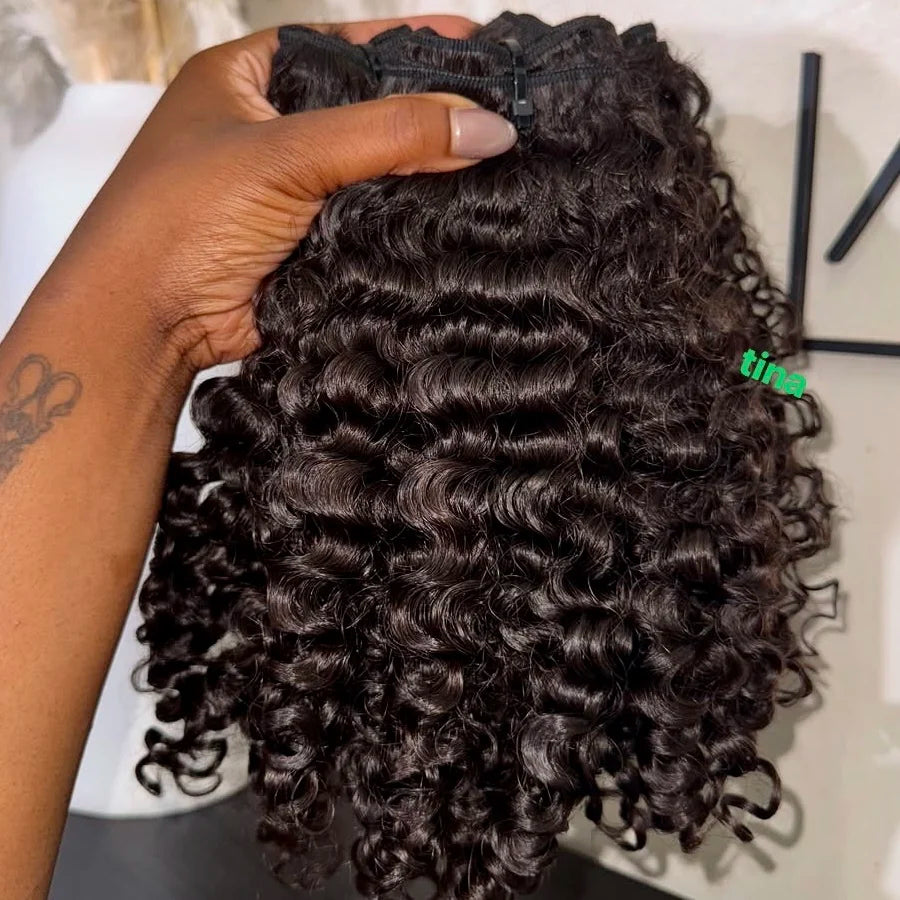 US Ship Raw Cambodian Wavy  Hair Wholesale 10"-30" 100% Human Top Grade Raw Cambodian Vietnam Indian Hair Natural Curly Burmese