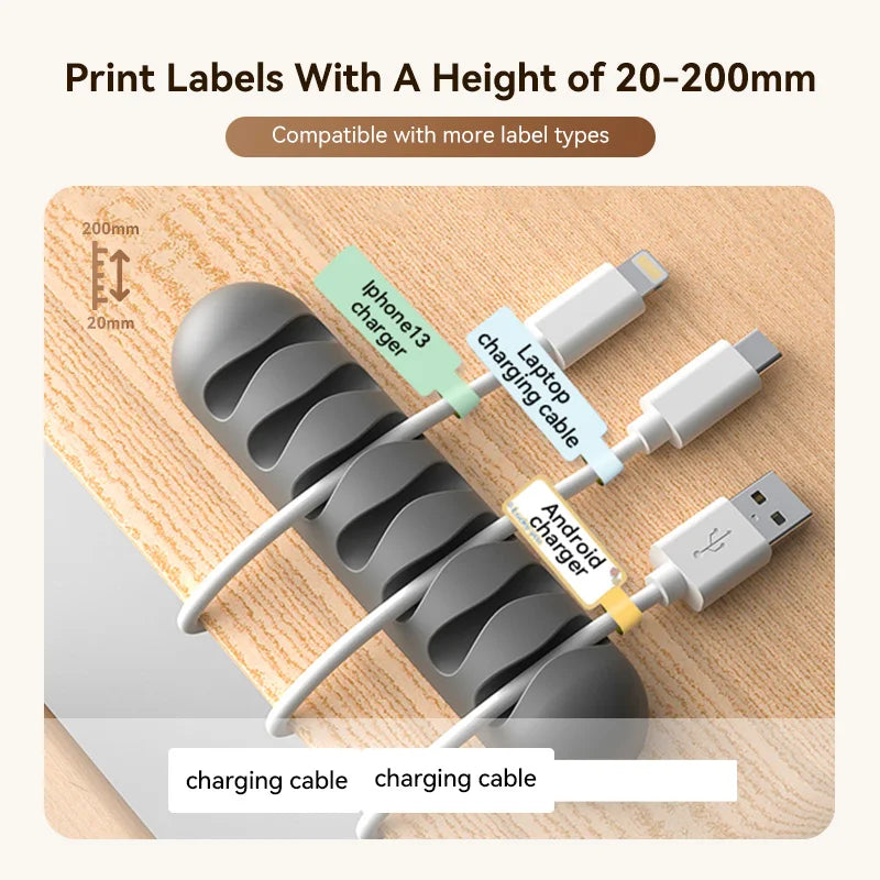 NIIMBOT D11 Portable QR Code Thermal Label Printer Portable Smart Label Printer for Kitchen Storage