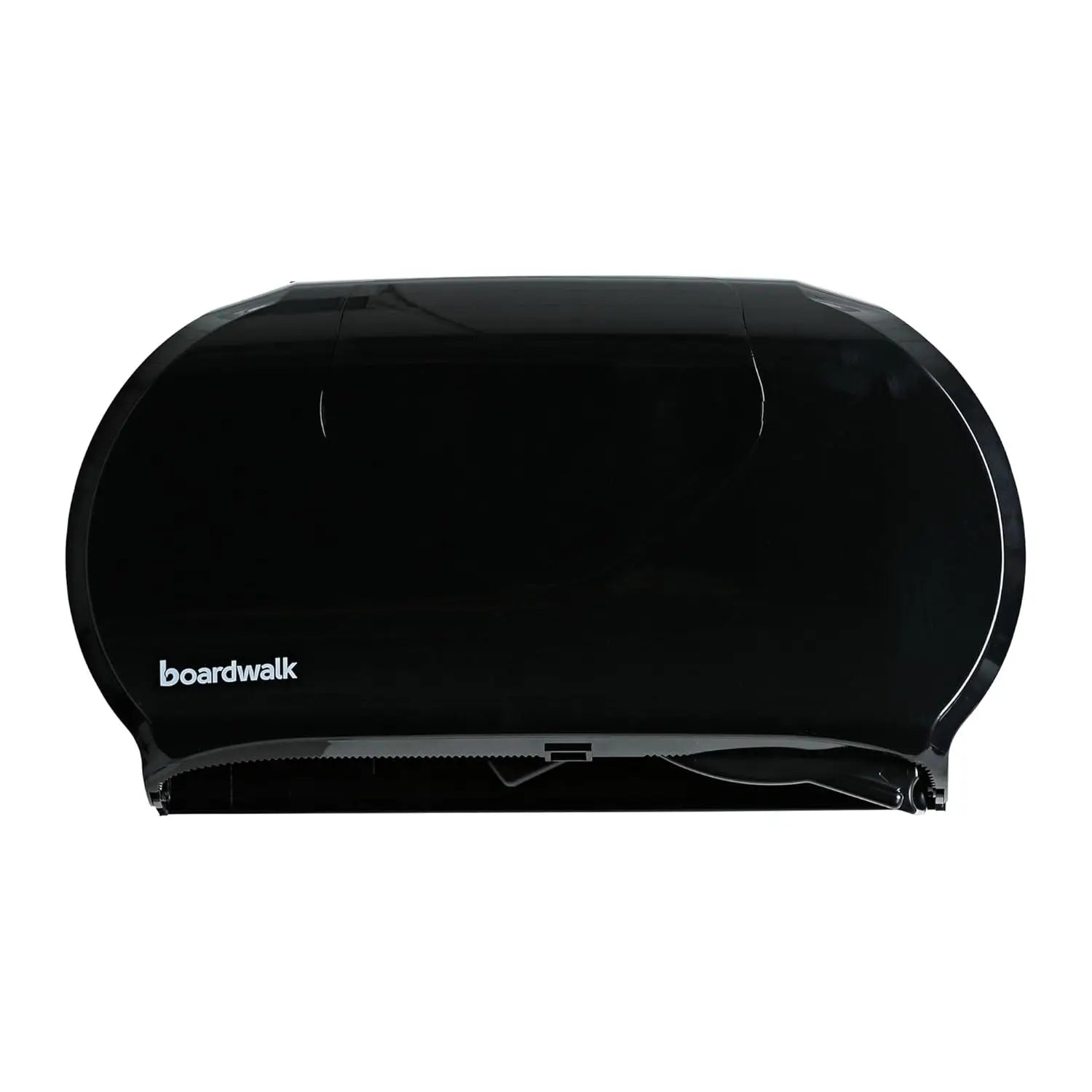 Boardwalk BWK1529 Jumbo Twin Toilet Tissue Liquid Soap Dispenser Screw-In Installation Bamboo Brushed Finish Black 21x13x6