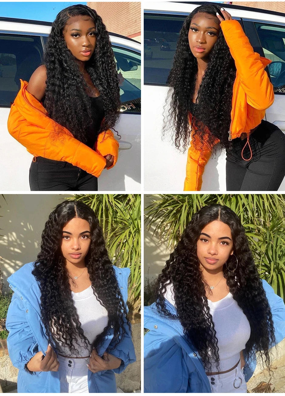 Kinky Curl Remy Human Indian Hair Wigs 180 Density Transparent Lace Wig Natural Frontal Virgin Peruvian Hair Wigs Glueless