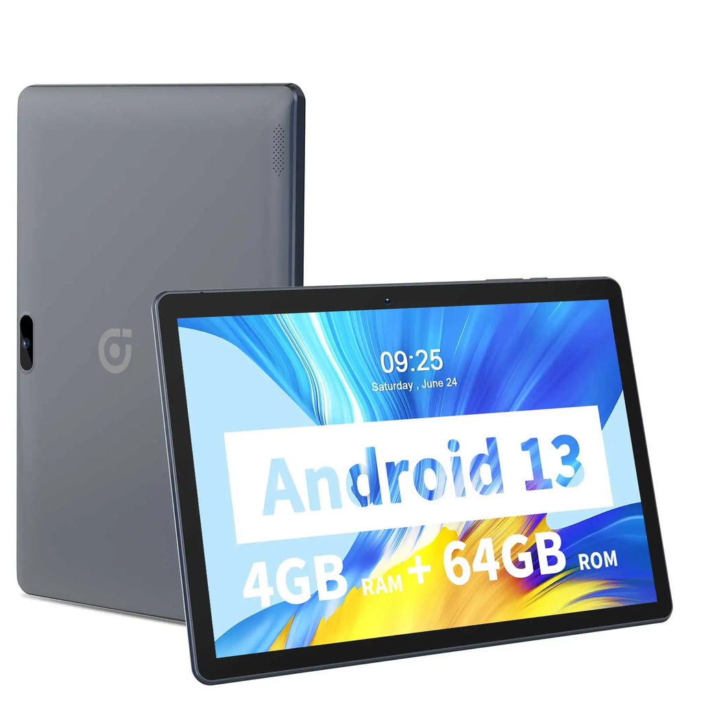 PRITOM 10.1 Inch Quad Core Android 13 Tablet 6000mAh Capacitive 1080P IPS RAM 4G ROM 64G GMS Certified Cheap