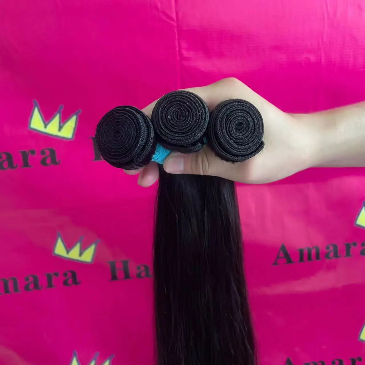 Amara Hot Selling Grade Human Hair Bundles Hair Bundles and Raw Indian Hair Bundles From India in Stock