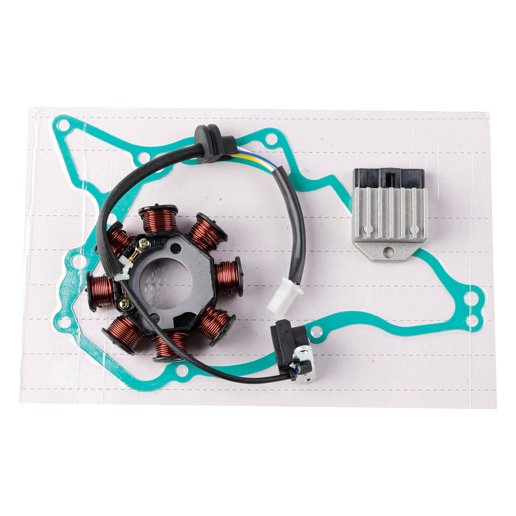 Stator Generator Regulator Rectifier Gasket For Kawasaki KLX110 2003-2009