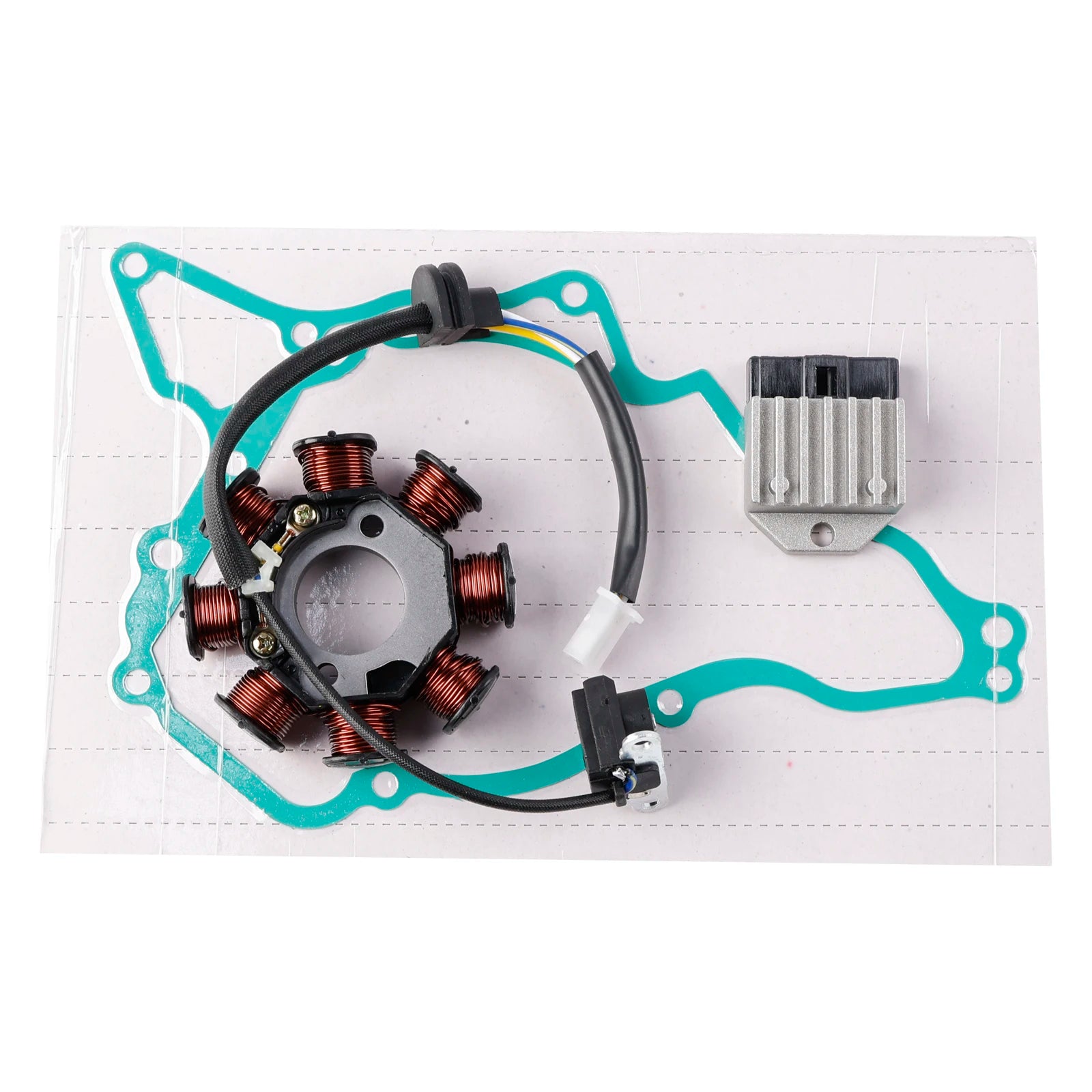 Stator Generator Regulator Rectifier Gasket For Kawasaki KLX110 2003-2009