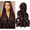 French Curl Braiding Hair 16 inch Pre Stretched Bouncy Braiding Hair Easy Braid Crochet Hair Yaki Texture Synthetic Hair