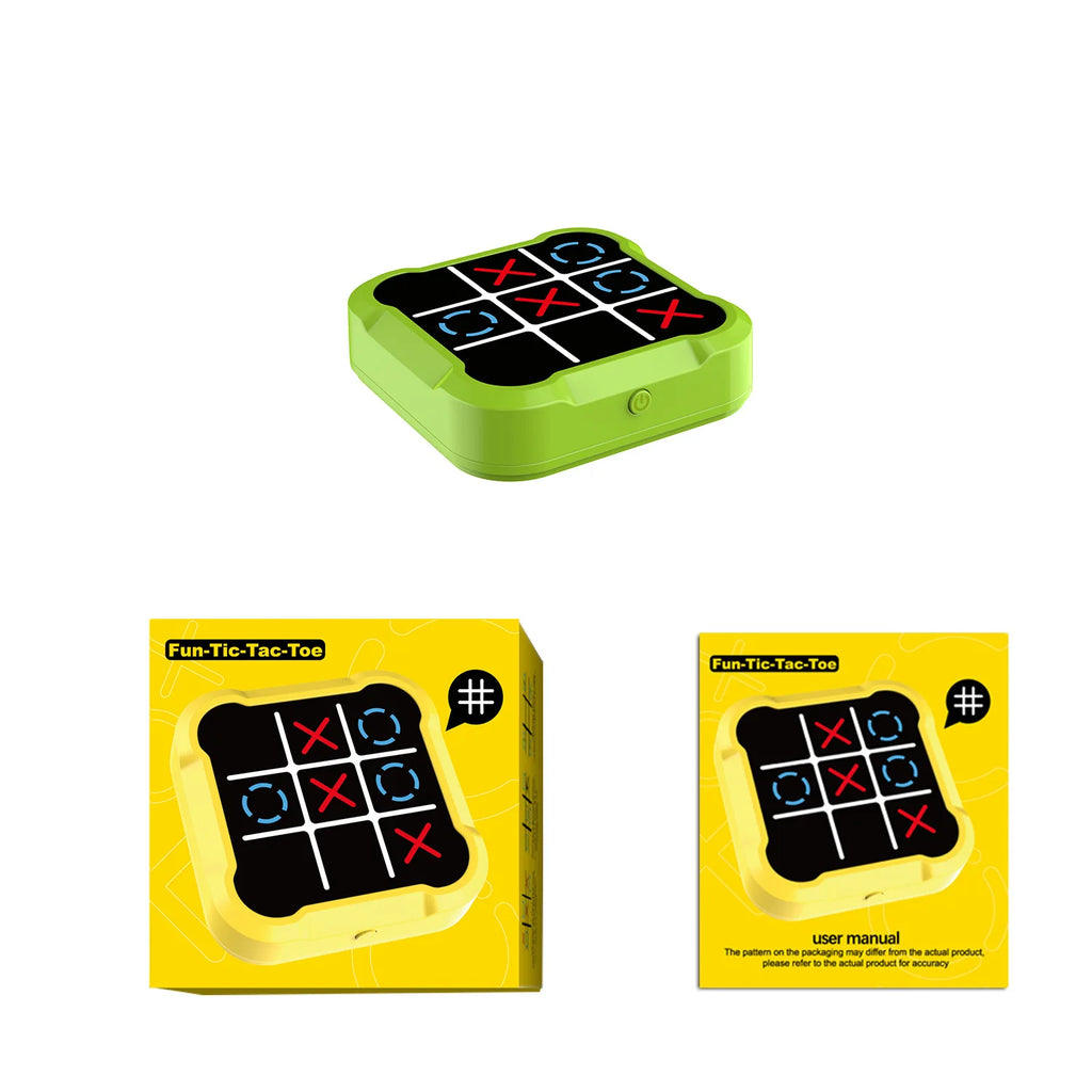 ABS Portable Electronic Tic-Tac-Toe Game for Youngsters Family Fun Strategy Board Intermediate Skill Level