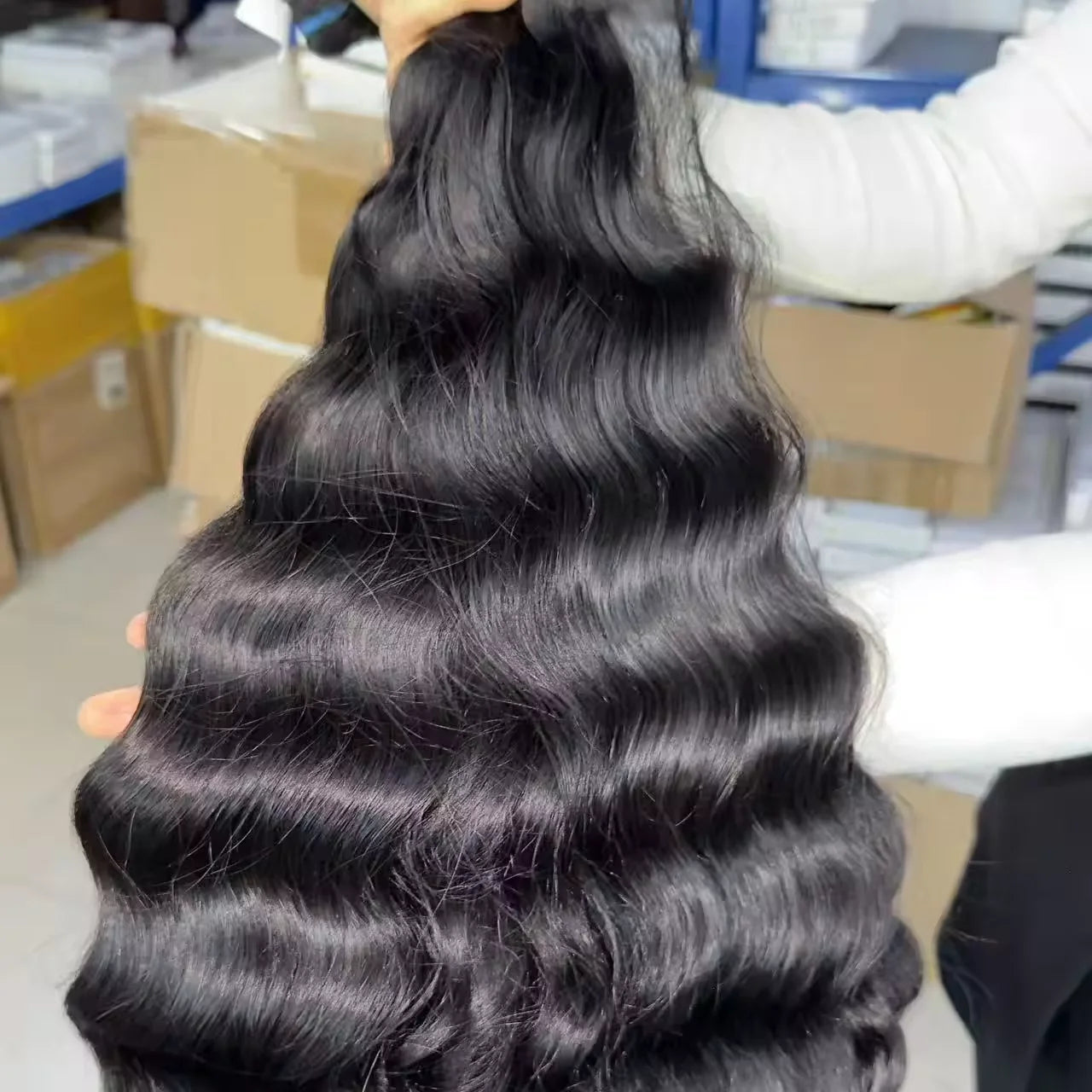 Best Price 100% Human Indian Hair Natural Wavy Raw Curly Bundle , Fumi Bouncy Curly Loose Curly PixieCurly US Ship Burmese Curly