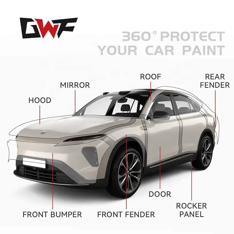 Clear Matte PPF Paint Protection Film Self-repair Non-yellowing Anti Scratch 7.5mil Transparent TPU PPF Film Matte for Cars