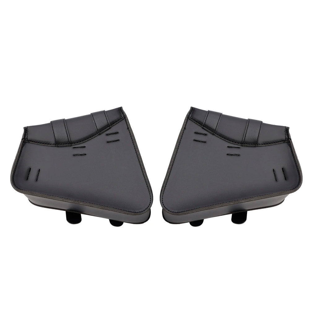 21L Universal Saddlebag Side Storage Tail Bag Pu Luggage Black for Motorcycle