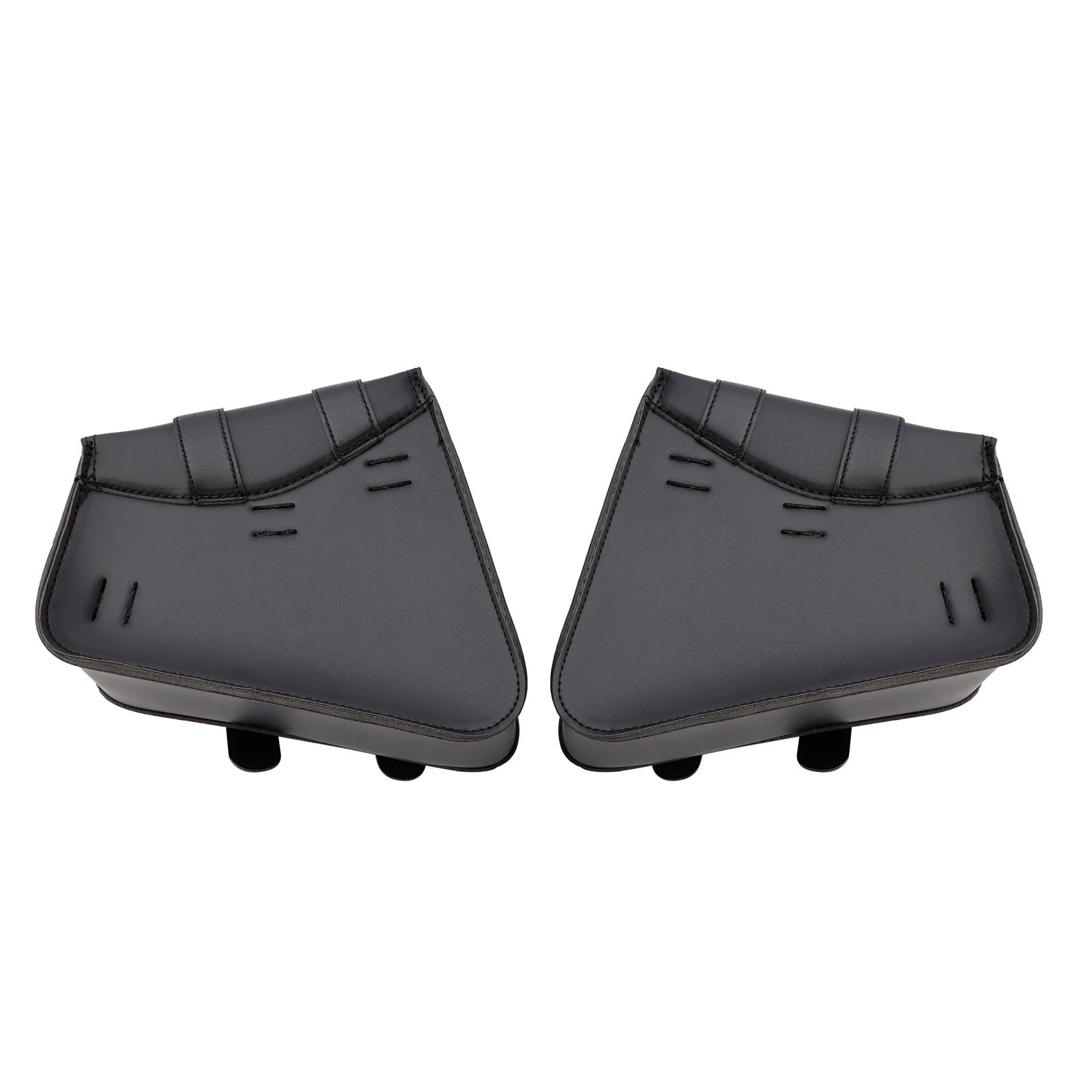 21L Universal Saddlebag Side Storage Tail Bag Pu Luggage Black for Motorcycle