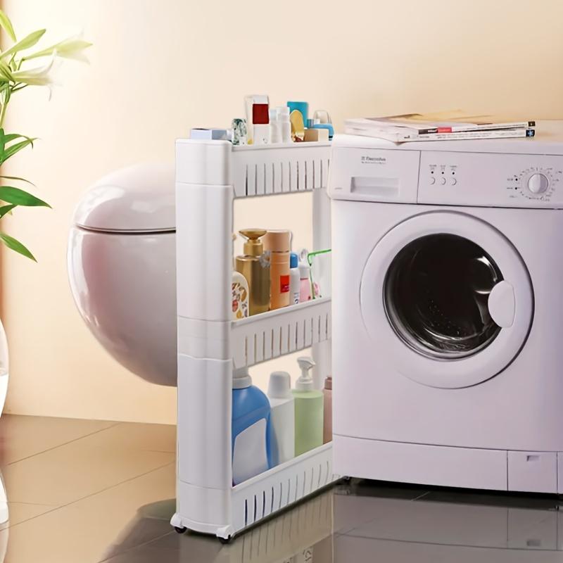 Extra Narrow Refrigerator Side Gap Storage Shelf Freestanding Cart for Bathroom and Living Room Storage Made in China