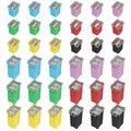 36PCS Jcase Fuse Kit Car Fuses Assortment Kit 20A 30A 40A 50A 60A 80A Low Profile Box Shaped Automotive Fuses for Pickup Cars