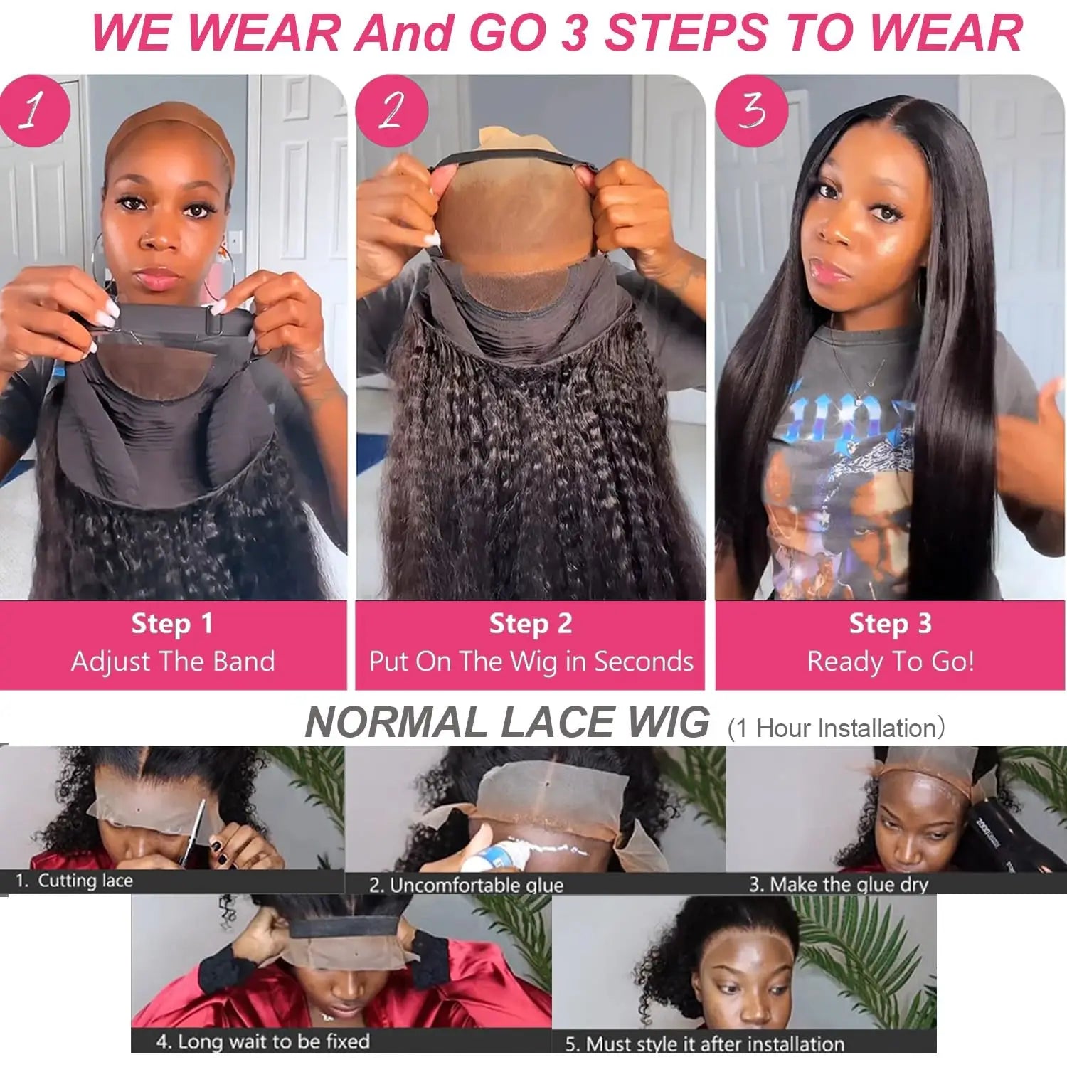 Wholesale Cuticle Aligned Raw Indian Hair Wig Supplier 4x6 Lace Closure African 12a Grade Virgin Human Hair Wig Glueless Wigs