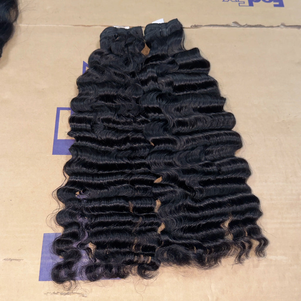 Wholesale Natural Wavy Cuticle Aligned Raw Virgin Indian Hair Single Donor Loose Wave Human Hair Bundles