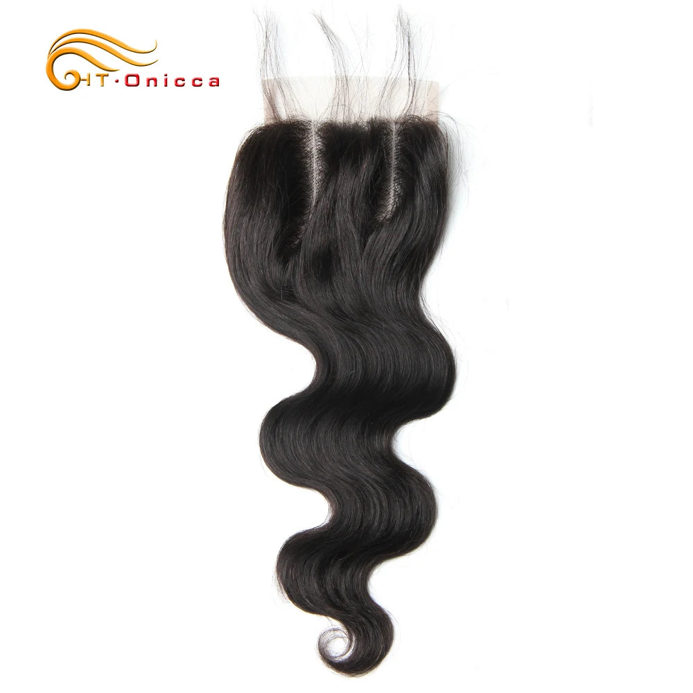 Body Wave 4x4 Lace Closures Remy Human Hair Closure Swiss Lace Body Wave Closure Only Natural Clolor Brazilian Hair