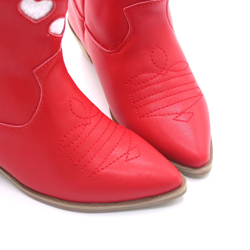 HWXH Western Cowboy Boot Women Ankle Boot Custom Leather Boot High Heel Boot Wholesale Casual Boot Designer Cowgirl Boot Shoe