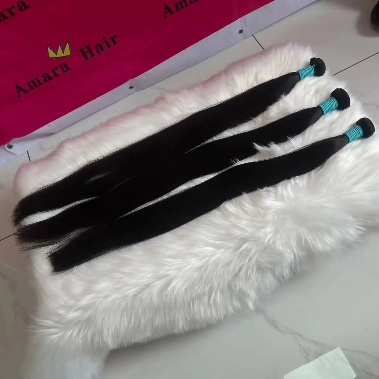 Amara Hot Selling Grade Human Hair Bundles Hair Bundles and Raw Indian Hair Bundles From India in Stock