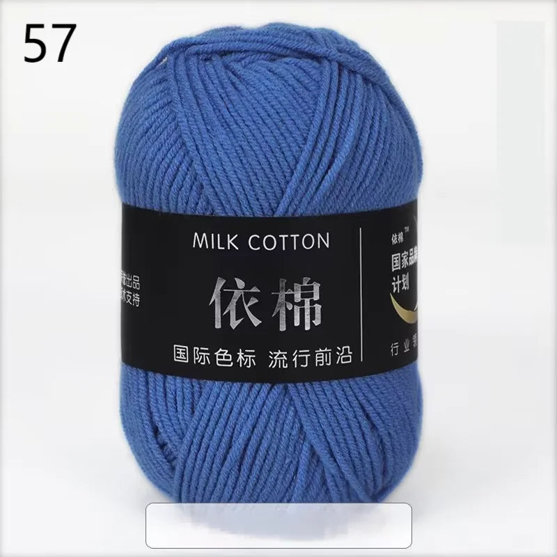 10pcs Mixed Colors Yarn Milk Cotton Yarn Combination Crochet Knitting Yarn Set for Handmade DIY Crafts Sweater Scarf Knitting