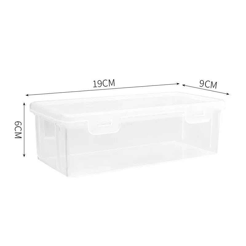 1PC Large Capacity Pencil Case Box PP Material Transparent Pencil Box Stackable Office Supplies Storage Organizer Box
