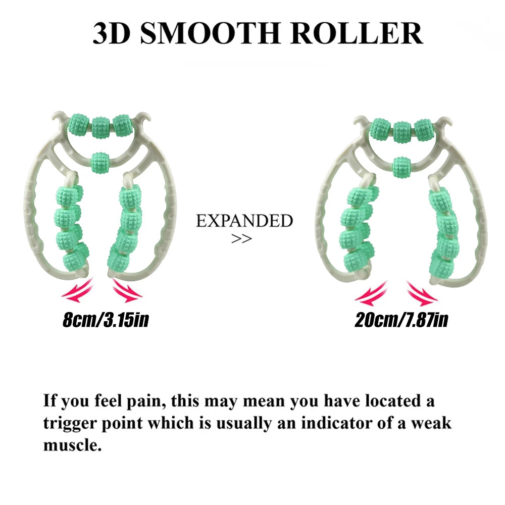 Leg Massager Roller Ring Leg Clamp Massage Roller Stick Suitable for Leg and Arm Muscle Relaxation Yoga Bodybuilding Equipment