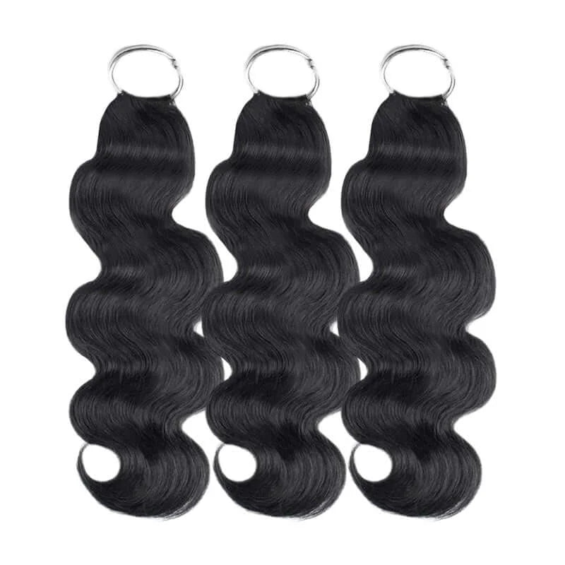 Miracle Knots Body Wave Crochet Hair Body Wave Crochet Human Hair Extensions Boho Braids Feather Crochet Extension Knotless