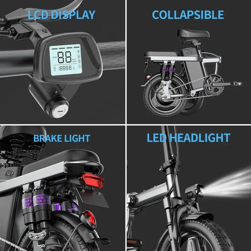E-bike is equipped with a 400w motor and 48v40ah battery. It is an adult electric bicycle for worry-free travel.electric bike