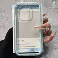 Luxury Candy Color Frame Clear Back Phone Case For iPhone 17 16 15 14 13 12 Pro Max 11 16PLUS 17 Acrylic Shockproof Bumper 2030