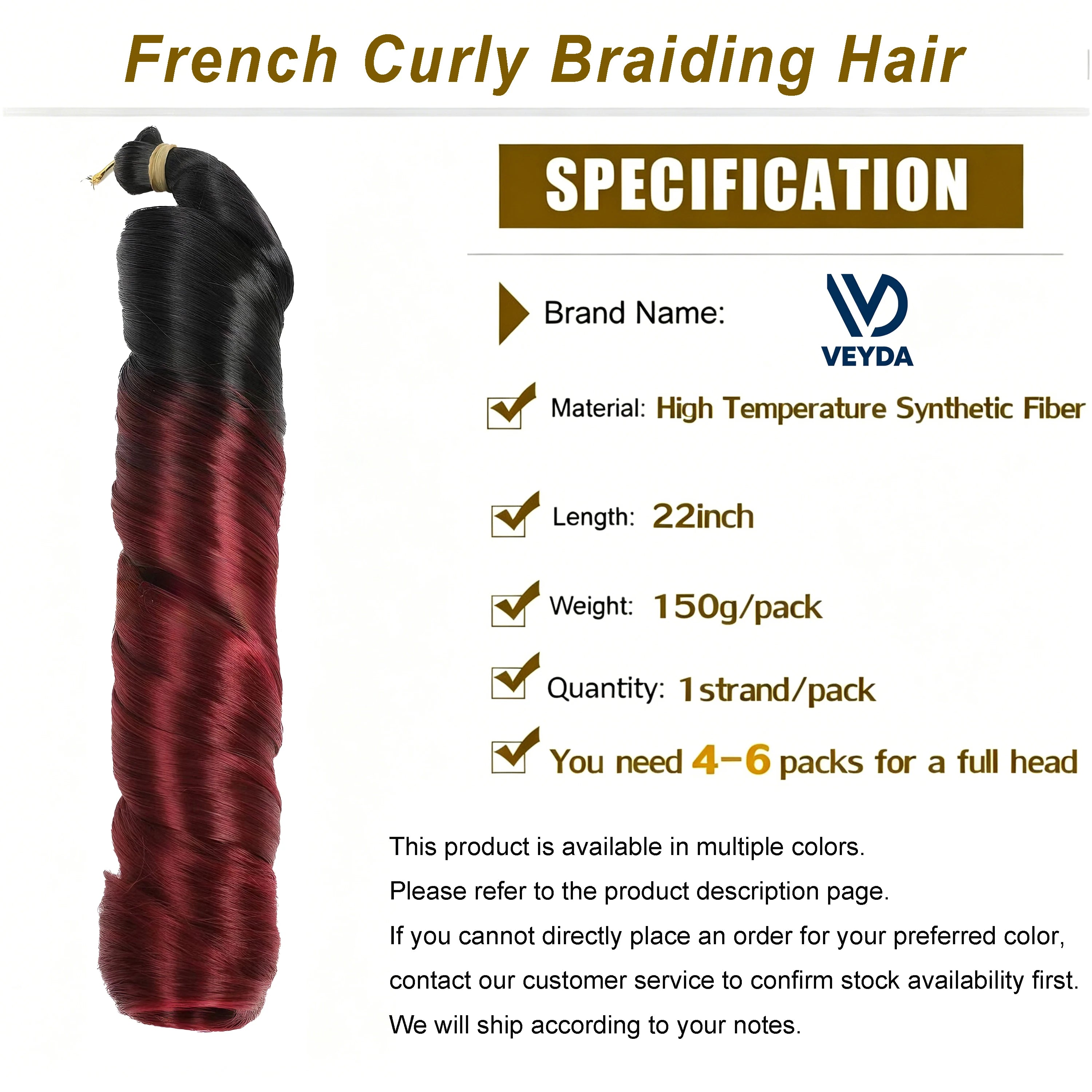 French Curls Braiding Hair 22Inch Synthetic Spiral Curls Braids Hair Extensions For Women Pre Stretched Loose Wave Braiding Hair