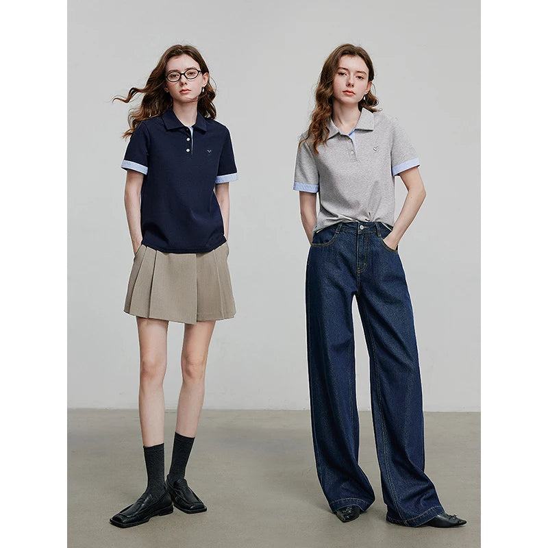 TOYOUTH Women Short Sleeve T shirt 2025 Spring New Tops 8521007