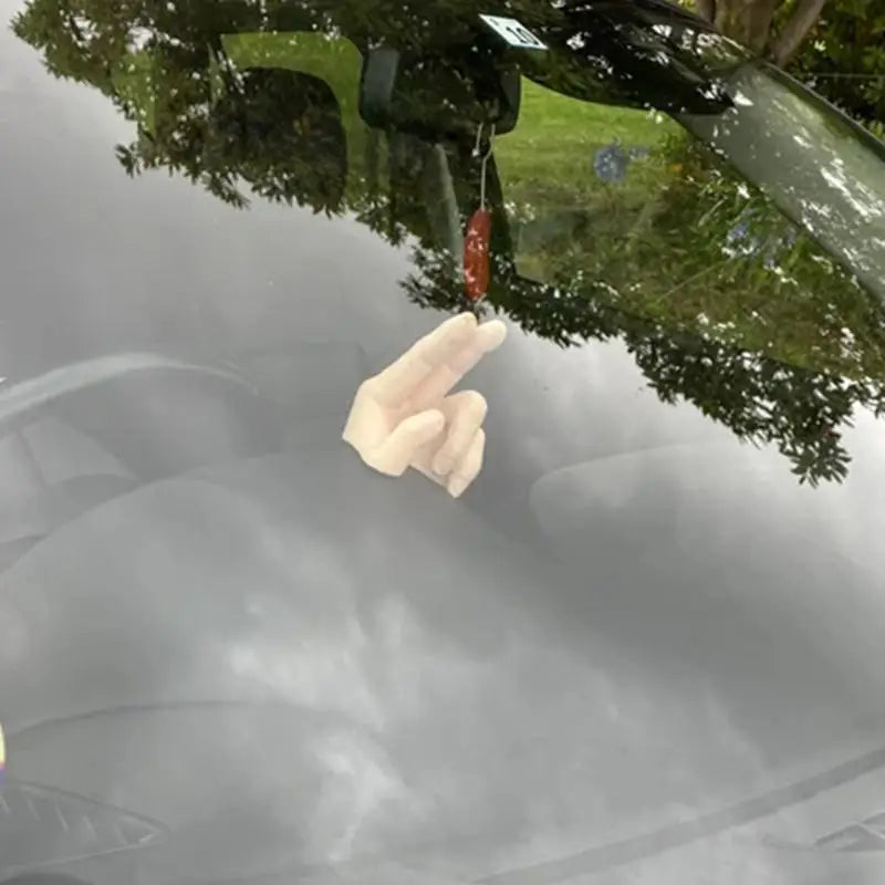 2 Finger Waving Hand Car Dashboard Decoration Salute Lazy Waver Gladiator Cherokee 3D Printed Dash Hand Waving