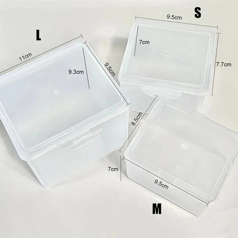 Korea Large Capacity Storage Box Dust-proof PP Card Holder Transparent Desktop Organizer Idol Card
