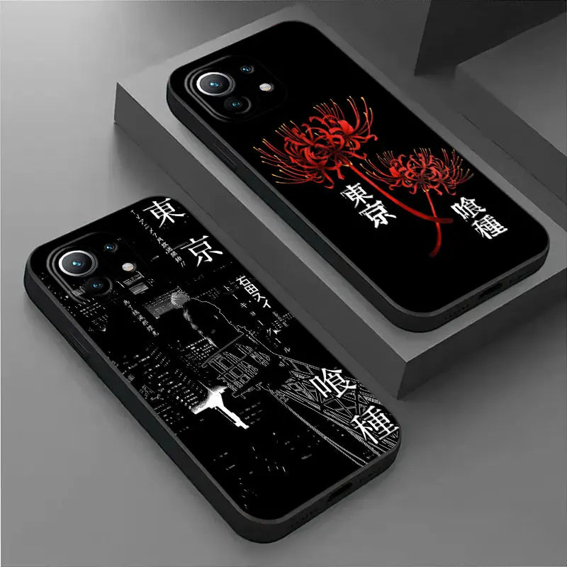 Tokyo Anime Ghouls Black Art Phone Case For Xiaomi 14T 13T 12T 11T 10T 14 Pro Mi 11Lite Poco X3 X4 X5 X6 M5 F5 F6 Pro Soft Cover
