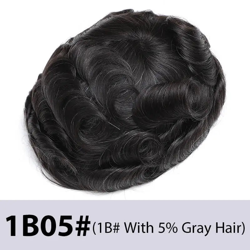 Australia Curly Toupee Men Wig Male Hair Prosthesis Indian Natural Human Hair Wigs For Men French Lace Man Wig System Hairpieces
