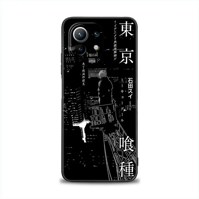 Tokyo Anime Ghouls Black Art Phone Case For Xiaomi 14T 13T 12T 11T 10T 14 Pro Mi 11Lite Poco X3 X4 X5 X6 M5 F5 F6 Pro Soft Cover