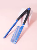 Straight hair brush, V-shaped straightener, straighten hair, suitable for hair salons, special for real hair wigs