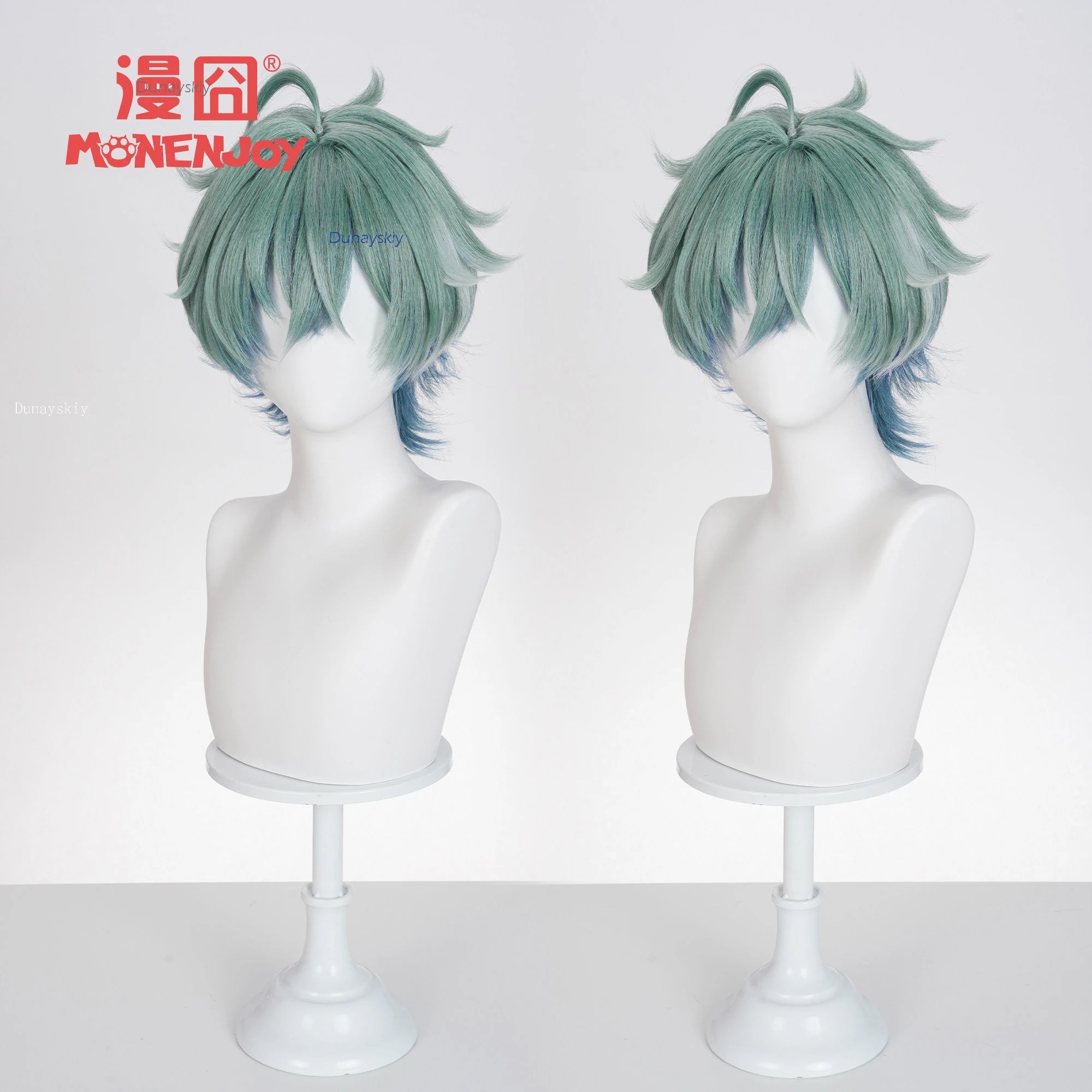 Genshin Impact Lohen Cosplay Wig Captain of the Knights Short Hair Halloween Accessories Heat-Resistant Hair Anime Cosplay