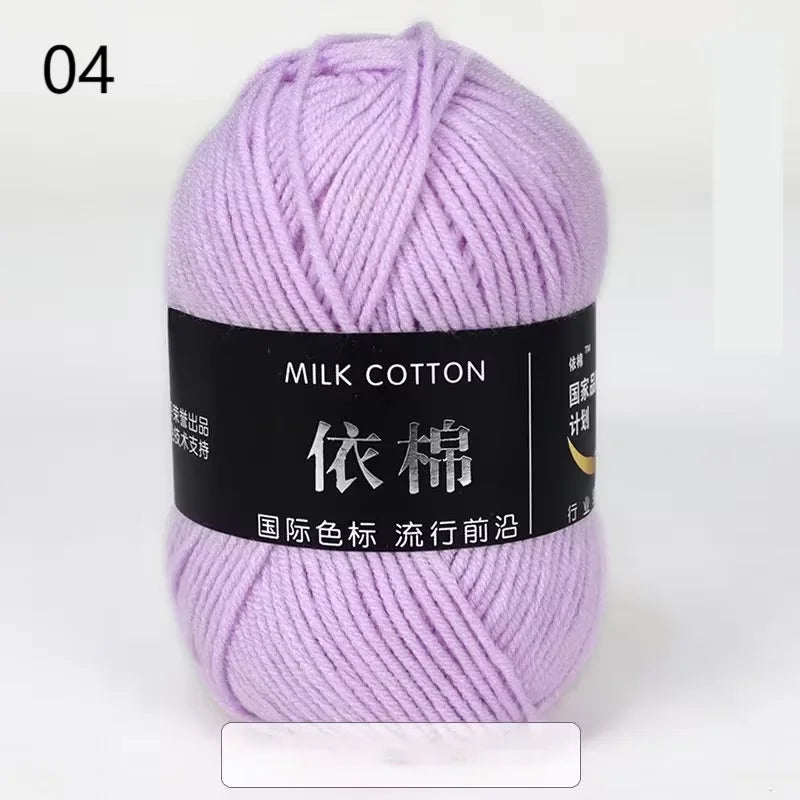 10pcs Mixed Colors Yarn Milk Cotton Yarn Combination Crochet Knitting Yarn Set for Handmade DIY Crafts Sweater Scarf Knitting