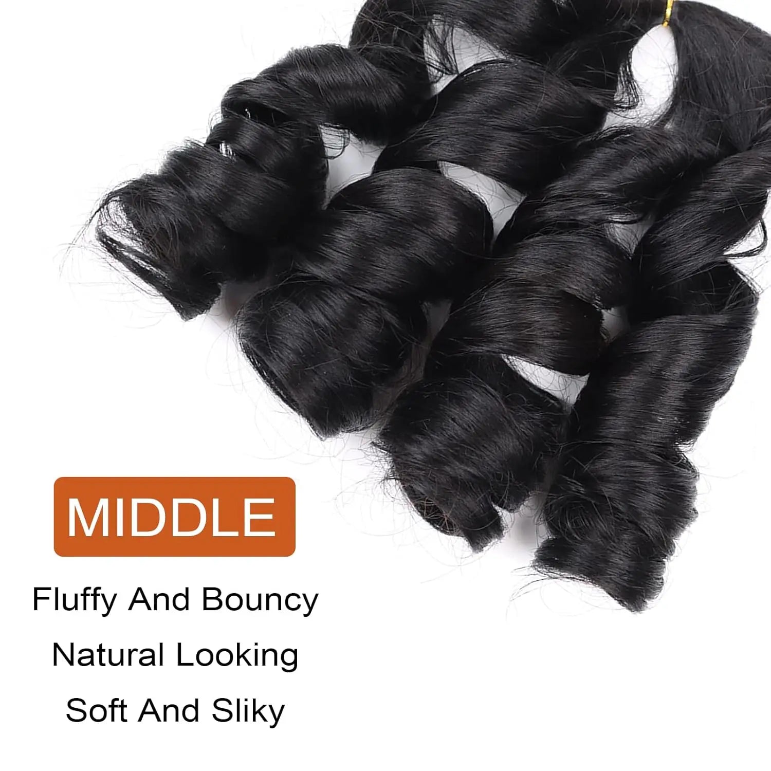 French Curly Braiding Hair,12/16/18/22/24 Inch Loose Wavy Bouncy French Curl Braiding Hair Extensions Synthetic Croch