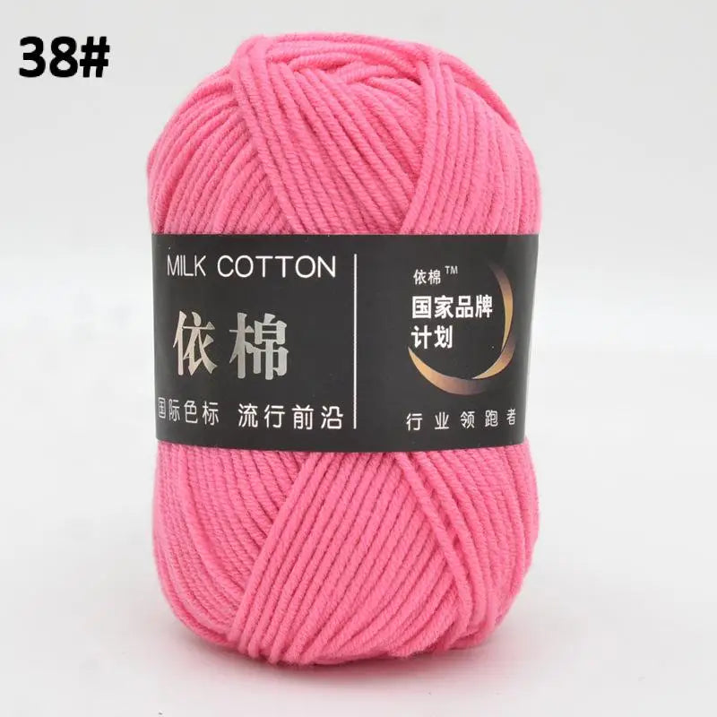 10pcs Mixed Colors Yarn Milk Cotton Yarn Combination Crochet Knitting Yarn Set for Handmade DIY Crafts Sweater Scarf Knitting