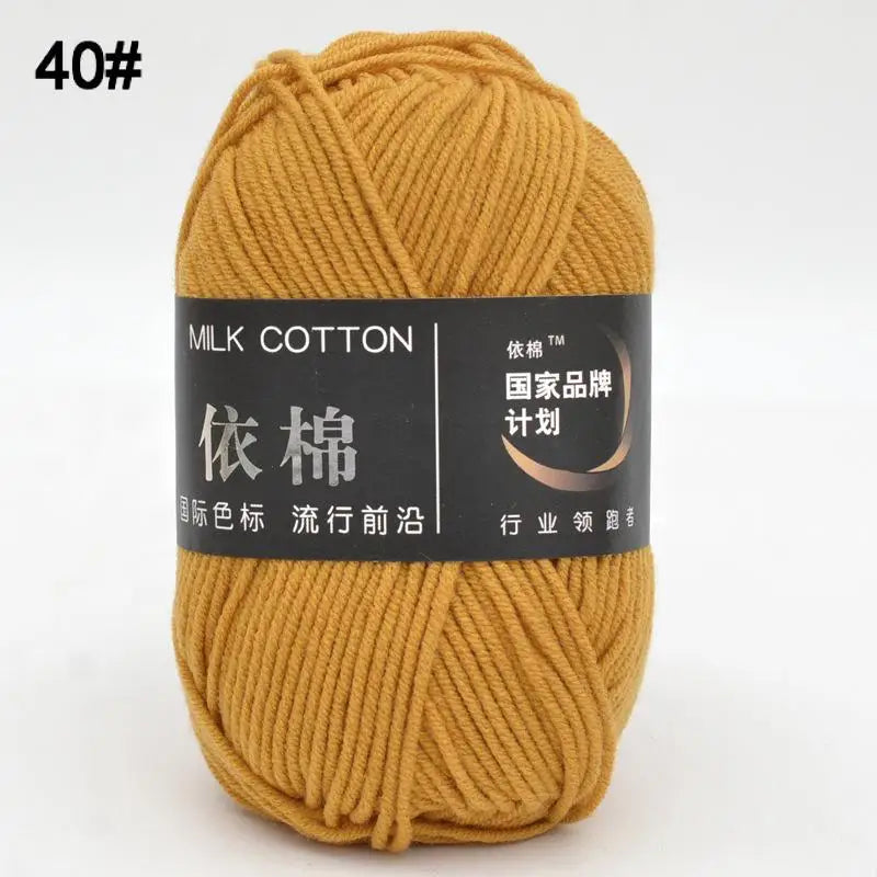 10pcs Mixed Colors Yarn Milk Cotton Yarn Combination Crochet Knitting Yarn Set for Handmade DIY Crafts Sweater Scarf Knitting