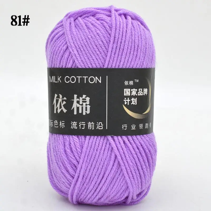 10pcs Mixed Colors Yarn Milk Cotton Yarn Combination Crochet Knitting Yarn Set for Handmade DIY Crafts Sweater Scarf Knitting