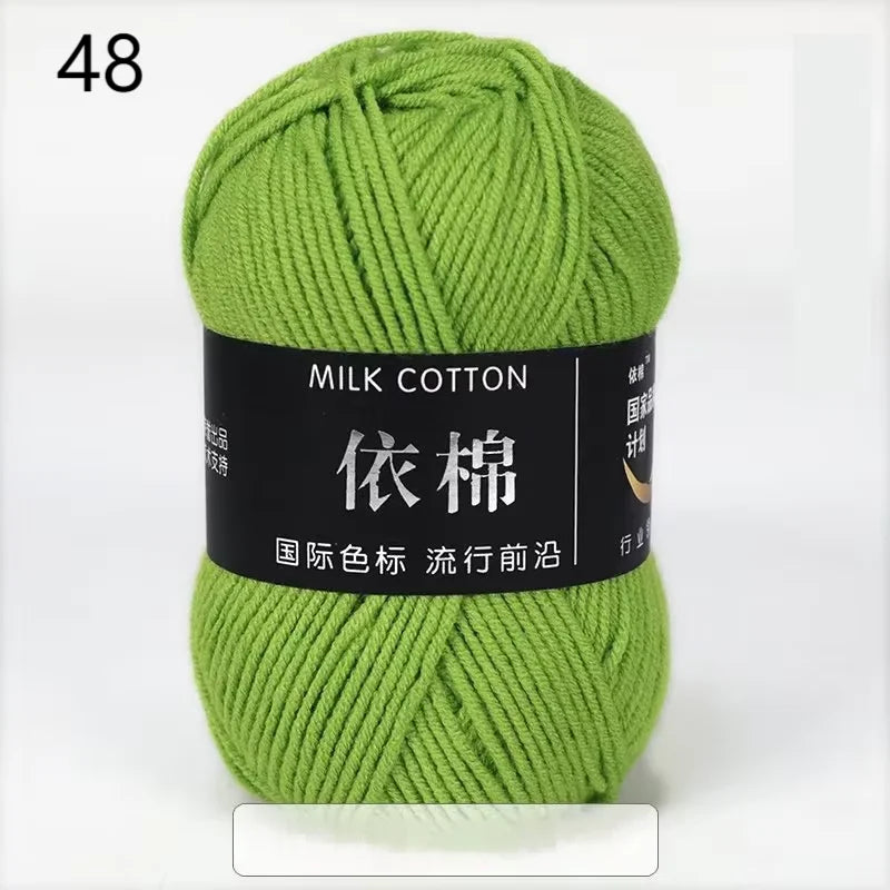 10pcs Mixed Colors Yarn Milk Cotton Yarn Combination Crochet Knitting Yarn Set for Handmade DIY Crafts Sweater Scarf Knitting