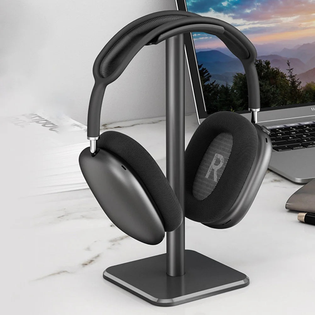 Headphone Holder Rack Aluminium Alloy Headset Support Stand Space Saving Desktop Organizer Display Vertical Bracket Hanger